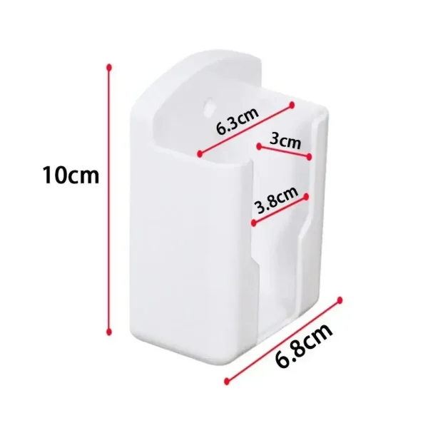 Wall Mounted Remote Control Holder Organizer Storage Box Phone Plug Stand Holder Air Conditioner Remote Holder Storage Organizer 4