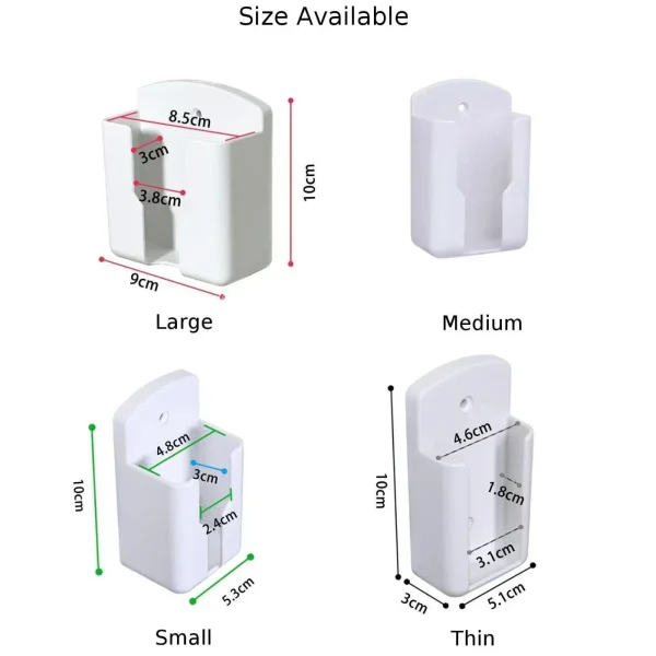 Wall Mounted Remote Control Holder Organizer Storage Box Phone Plug Stand Holder Air Conditioner Remote Holder Storage Organizer 5