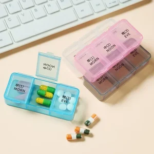 1 Day 3 Grids Rainbow Pill Medicine Box Tablet Medicine Organizer Health Storage Pill Box Holder Splitters With Printed 1