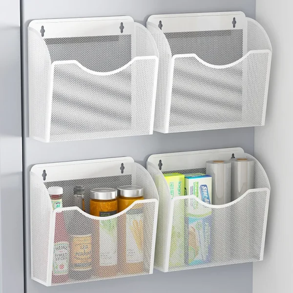 Magnetic Storage Box Refrigerator Storage Rack Hanging Basket Magnetic Iron Stone Side Internet Celebrity High-end Diy 1