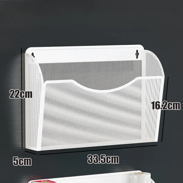 Magnetic Storage Box Refrigerator Storage Rack Hanging Basket Magnetic Iron Stone Side Internet Celebrity High-end Diy 6