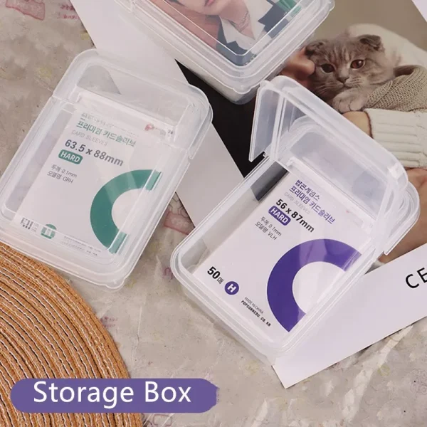 INS Transparent Plastic Storage Box Mini Plastic Box Rectangle Storage Box Desk Organizer Box Storage Case Container 2