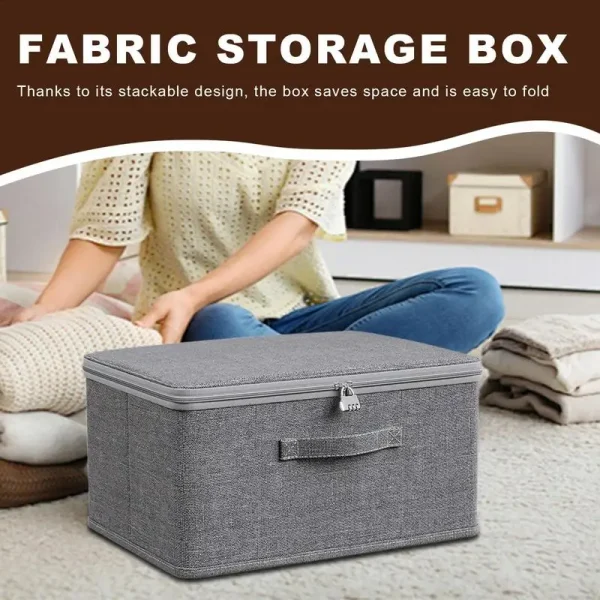 Lockable box Clothes Organizer With Password Lock Pants Sweater Layered Storage Cabinets Jeans Privacy Storage Organizers 4