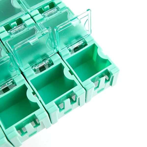 50Pcs/Set SMD SMT Electronic Component Container Mini Storage Boxes kit desk organizer 5