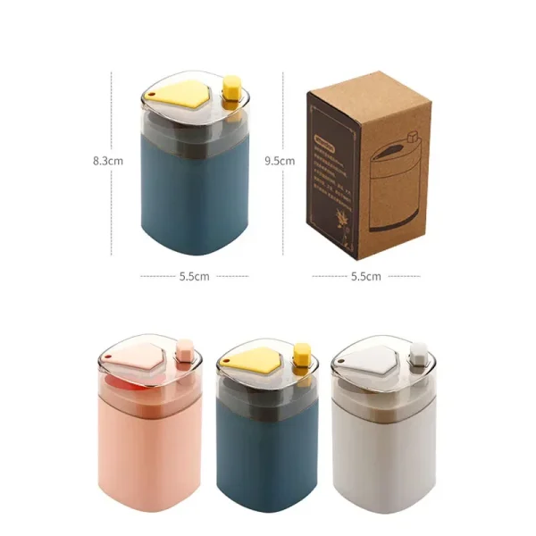 New Automatic Toothpick Box Portable Transparent Household Table Toothpick Container Storage Box Toothpick Storage Box Dispenser 6