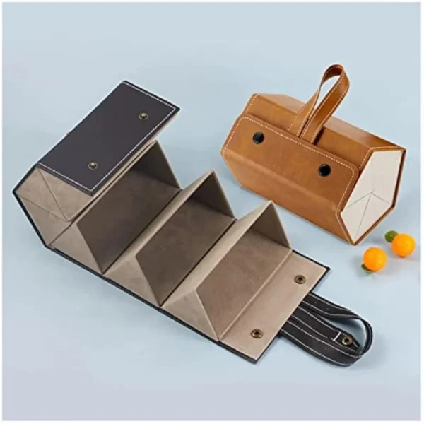 Creative Premium Travel Sunglasses Case 2/3/4/5/6 Multi-Slot Eyeglasses Storage Display Hexagonal Portable Glasses Organizer 3