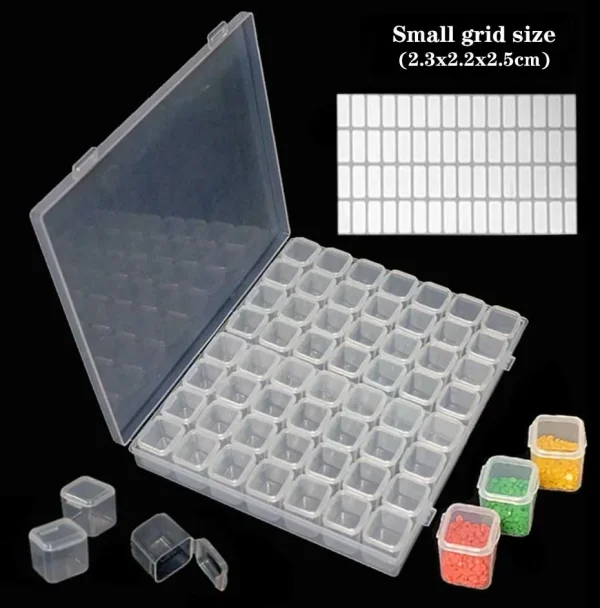 28/56 Grids DIY Diamond Painting Tools Storage Box Diamond Embroidery Accessories Organizer Case Painting Storage Containers 1