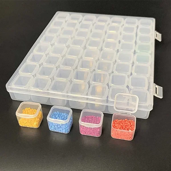 28/56 Grids DIY Diamond Painting Tools Storage Box Diamond Embroidery Accessories Organizer Case Painting Storage Containers 3