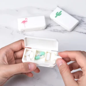 3 Grids Mini Portable Medicine Storage Box Travel Pill Box Small Drugs Capsule Packaging Box Household Small Organizer Container 1