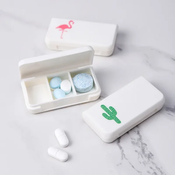 3 Grids Mini Portable Medicine Storage Box Travel Pill Box Small Drugs Capsule Packaging Box Household Small Organizer Container 4