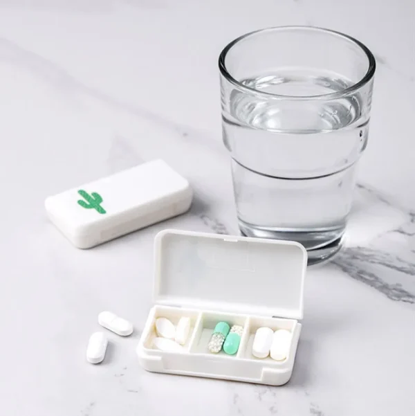 3 Grids Mini Portable Medicine Storage Box Travel Pill Box Small Drugs Capsule Packaging Box Household Small Organizer Container 5