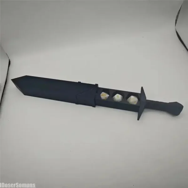 3D Printed Sword-shaped Storage Box for DND RPG TRPG Games Dice DND Game Role 22mm Dice Holder Desktop Ornament Storage Boxes 4