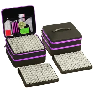 240 Slot Diamond Painting Storage Box with Diamond Painting Accessory and Tool Set, 3 Tier Universal Art Storage Container 1