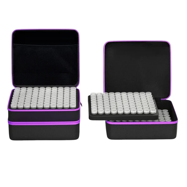 240 Slot Diamond Painting Storage Box with Diamond Painting Accessory and Tool Set, 3 Tier Universal Art Storage Container 4