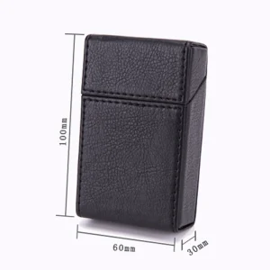 1Pc PU Leather Cigarette Case for Tobacco Storage Box Holder for Holding up to 20 Cigar Protective Cover 1