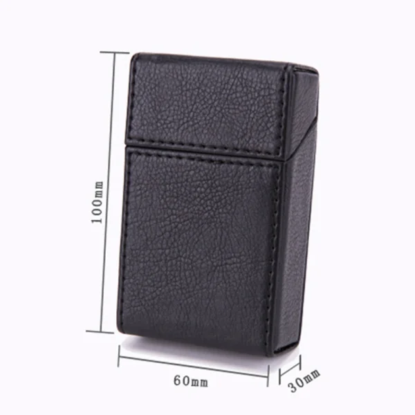 1Pc PU Leather Cigarette Case for Tobacco Storage Box Holder for Holding up to 20 Cigar Protective Cover 1
