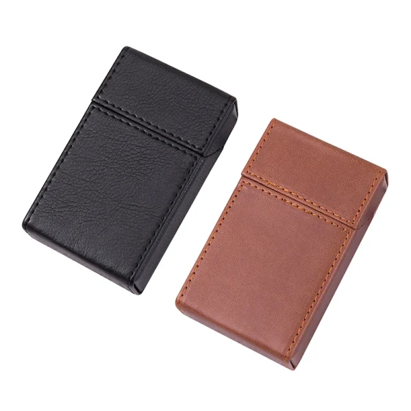 1Pc PU Leather Cigarette Case for Tobacco Storage Box Holder for Holding up to 20 Cigar Protective Cover 4