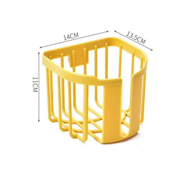 Punch-Free Toilet Paper Shelf Bathroom Kitchen Tissue Box Wall-Mounted Sticky Paper Storage Box Toilet Paper Holder Roll Paper 6