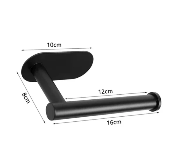 No Drilling Toilet Paper Holder SUS304 Stainless Steel Self Adhesive Wall Mount Tissue Towel Roll Dispenser for Bathroom Kitchen 6
