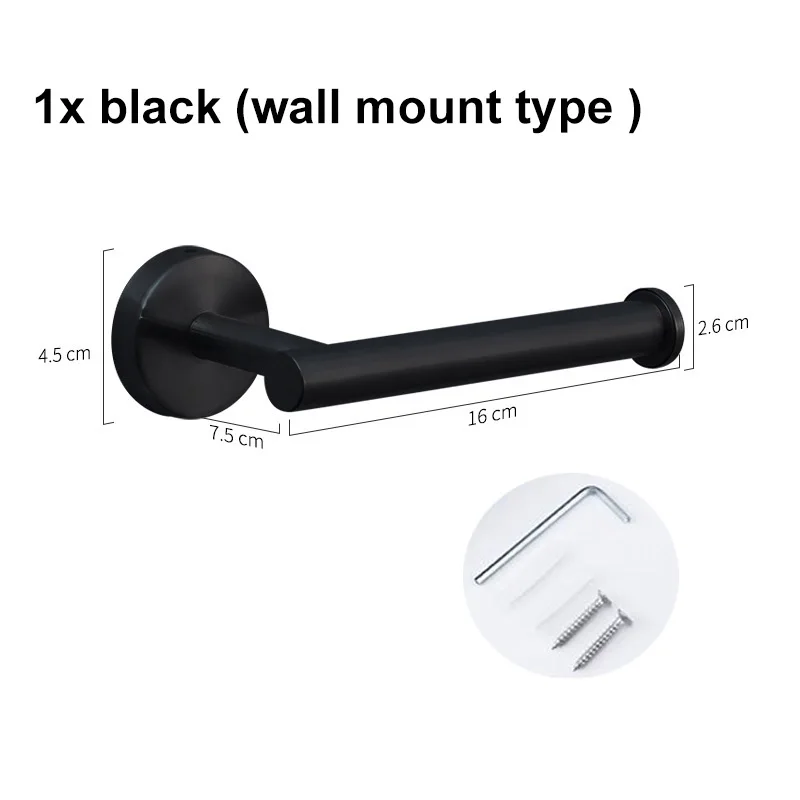 1x black wall mount