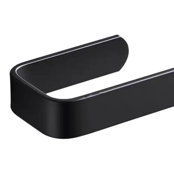 Acrylic Toilet Paper Holder Tissue Rack Wall Mounted Bathroom Kitchen Roll Holder Paper Tissue Rack Hook Modern Black Hanger 4