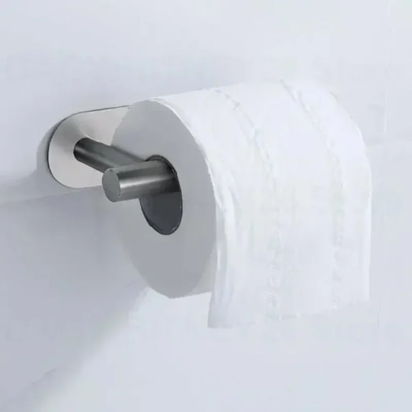 Self-Adhesive Stainless Steel Toilet Roll Paper Towel Toilet wall Mount Holder Organizers Punch-Free Rack Tissue Accessories U26 4