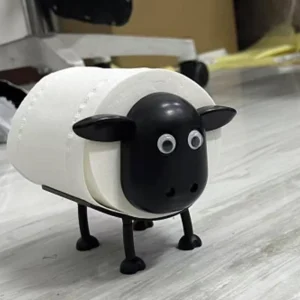 3/1PCS Sheep Toilet Roll Holder Funny Toilet Paper Holder Free Standing Bathroom Set Black Sheep Roll Rack Cute Bathroom Decor 1