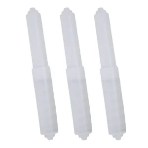 1/3pcs Toilet Paper Holder White Bathroom Toilet Roll Spindle Spring Loaded Replacement Insert Holder Plastic 1