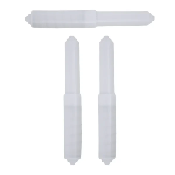 1/3pcs Toilet Paper Holder White Bathroom Toilet Roll Spindle Spring Loaded Replacement Insert Holder Plastic 5