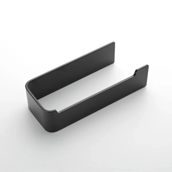 Aluminum Paper Roll Holder Black Toilet Tissue Hanger Free Punch Paper Rack Bathroom Accessories WC Tissue Hanger Kitchen Paper 3