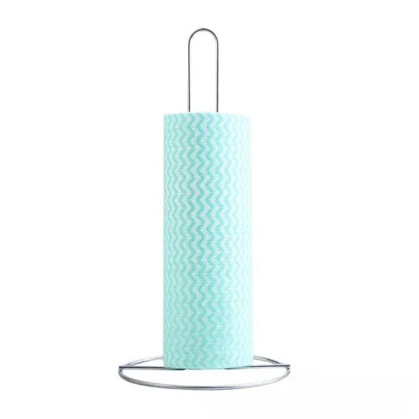 Vertical Wrought Iron Tissue Holder for Bathroom Kitchen Creative Dining Table Desktop Storage Roll Paper Holder 3