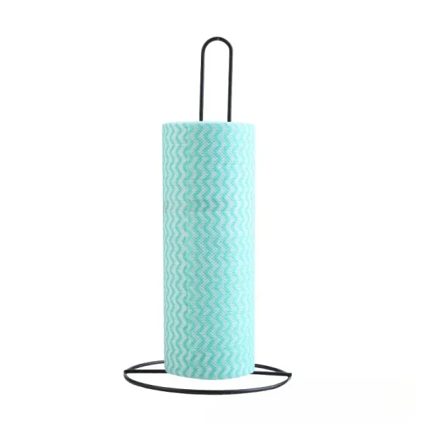 Vertical Wrought Iron Tissue Holder for Bathroom Kitchen Creative Dining Table Desktop Storage Roll Paper Holder 4