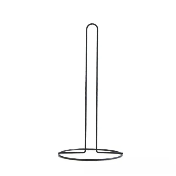 Vertical Wrought Iron Tissue Holder for Bathroom Kitchen Creative Dining Table Desktop Storage Roll Paper Holder 5