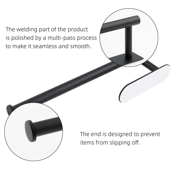 Kitchen Paper Towel Holder Adhesive Tissue Hanger Toilet Roll Paper Dispenser Cabinet Storage Napkin Rack Bathroom Accessories 3
