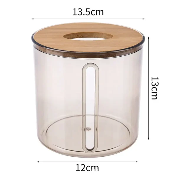 Waterproof Toilet Paper Holder Home Supplies Round Plastic Paper Container Wall Mounted Paper Shelf Bathroom 6