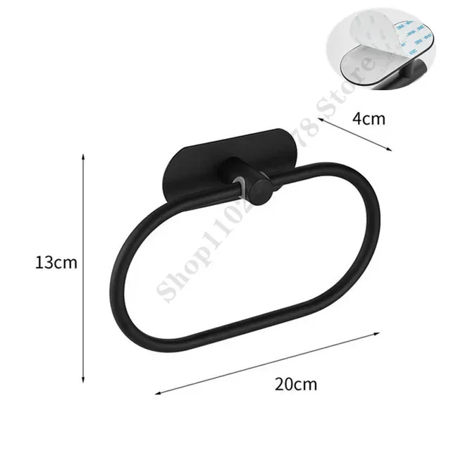 black Towel Ring