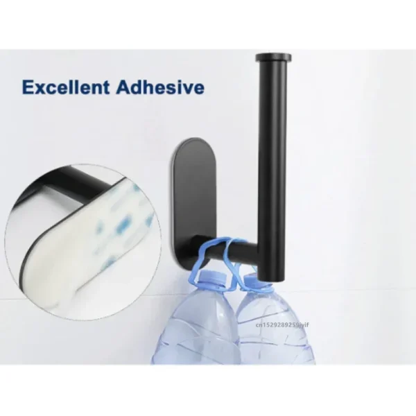 No Drilling Toilet Paper Holder SUS304 Stainless Steel Self Adhesive Wall Mount Tissue Towel Roll Dispenser for Bathroom Kitchen 3