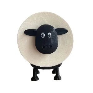 1pcs Sheep Toilet Roll Holder - Funny Toilet Paper Holder Free Standing Bathroom Set - 3D Printed Black Sheep Loo Roll Holder 1