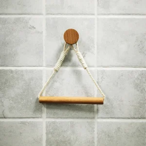 Boho Wall Toilet Paper Towel Holders Wall Mounted Stand Towel Rack Bathroom Tissue Holder Towel Dispenser Bathroom Accessories 1