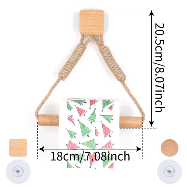 Boho Wall Toilet Paper Towel Holders Wall Mounted Stand Towel Rack Bathroom Tissue Holder Towel Dispenser Bathroom Accessories 6
