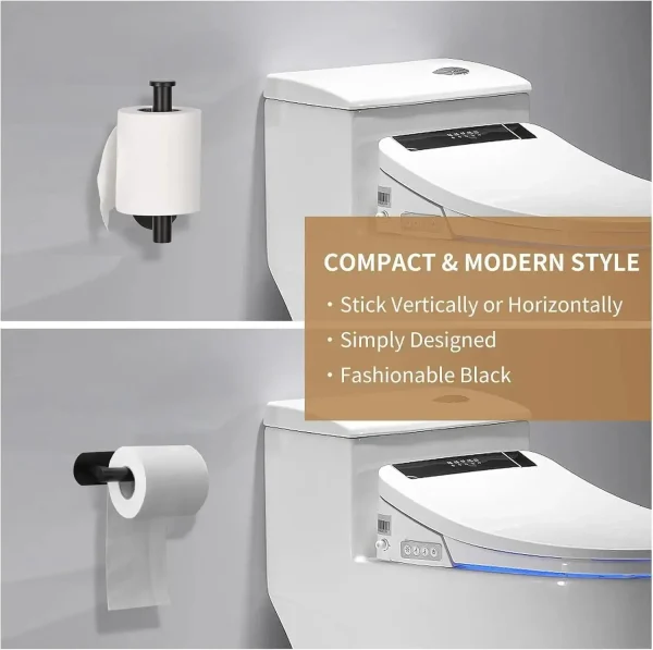 304 Stainless Steel Toilet Paper Holder, Self-adhesive, Non-perforated, Paper Towel Holder for Bathroom/RV/toilet Tissue Holder 3