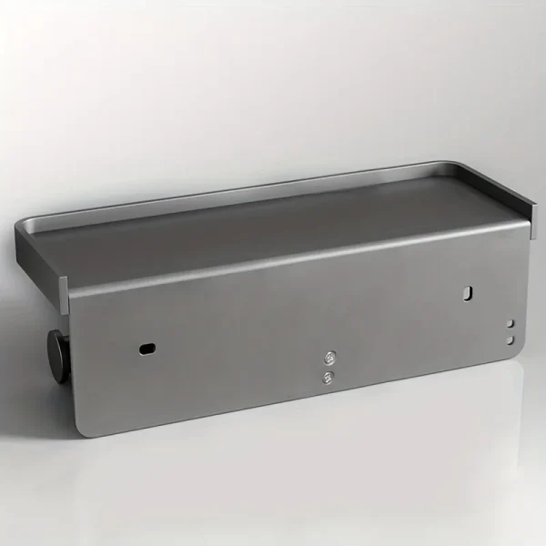 Aluminum Alloy Toilet Paper Holder Bathroom Wall Mount WC Paper Phone Holder Shelf Towel Roll shelf Accessories 6