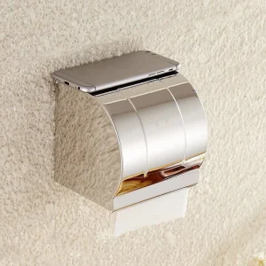 Stainless Steel Wall Toilet Paper Roll Holder Self Adhesive Holder Towel Rack 1