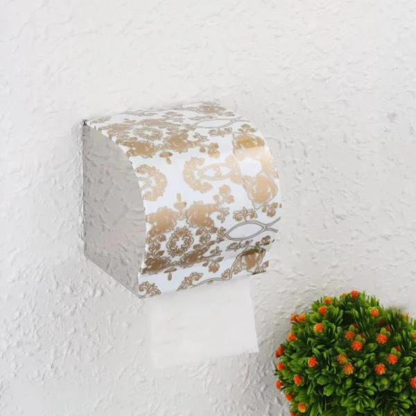 Stainless Steel Wall Toilet Paper Roll Holder Self Adhesive Holder Towel Rack 4