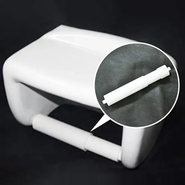 3 Pcs Toilet Paper Holder Stick Spring-Loaded Easy Installation Replacement Adjustable Toilet Paper Roller Spindle Plastic Lever 4