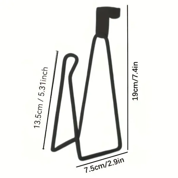 Toilet Paper Holder - Easy Install Wall Mount Bathroom Tissue Roll Hanger with Painted Finish Space Saving No-Drill Design 6