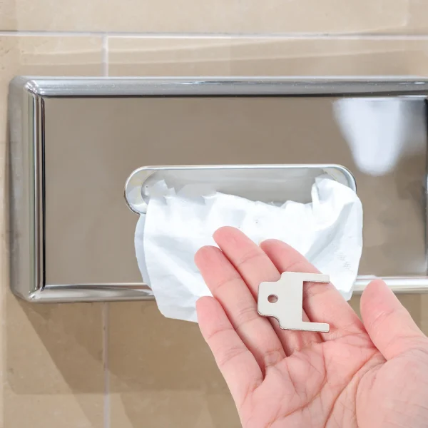 4pcs Roll Tissue Case Lock Key Part Paper Towel Dispenser Key Roll Toilet Paper Dispenser Keys Toilet Paper Dispenser Key Toilet 6