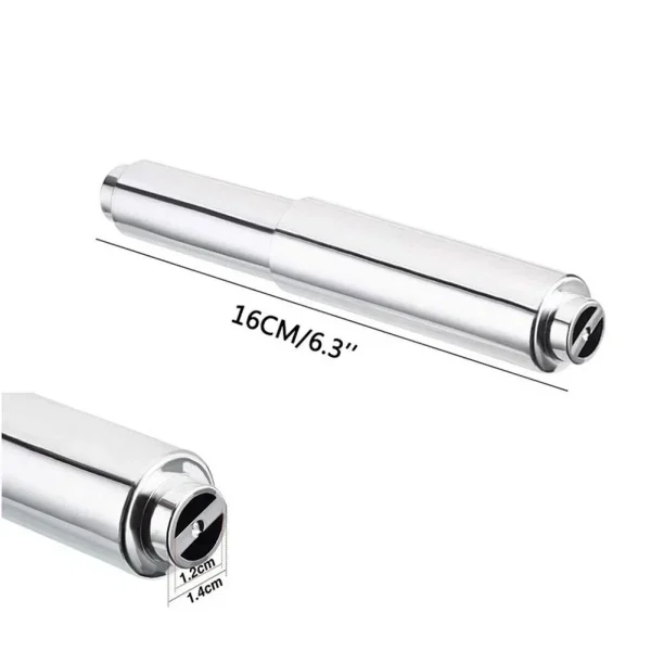 Toilet Wall Mounted Toilet Roll Holder Bar Tissue Paper Stand Bathroom Storage Toilet Paper Towel Telescopic Roll Paper Holders 3