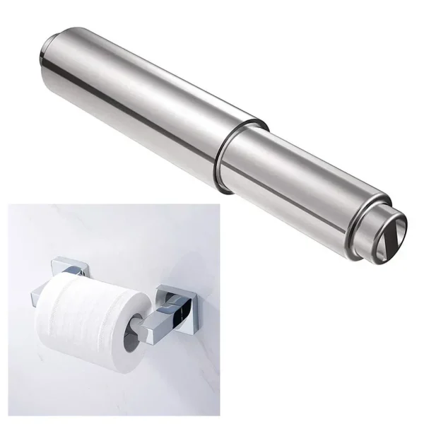 Toilet Wall Mounted Toilet Roll Holder Bar Tissue Paper Stand Bathroom Storage Toilet Paper Towel Telescopic Roll Paper Holders 5