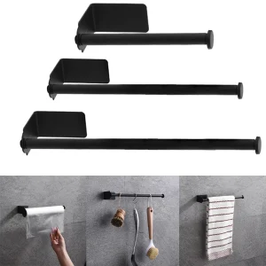 Punch-Free Toilet Paper Holder Self Adhesive Bathroom Kitchen Stainless Steel Toilet Roll Holder Wall Organizer Home Accessories 1